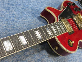Gibson Les Paul Custom、リペア、修理、メンテナンス、杉並、ナインス、ストラップピン補修