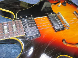 Gibson ES-335 TD-12、修理、リペア、ナインス、杉並、高円寺、東京、弦高