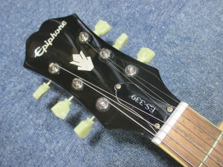 Epiphone ES339 Natural 中古美品 GOTOHロックペグ交換 Epiphone ES339